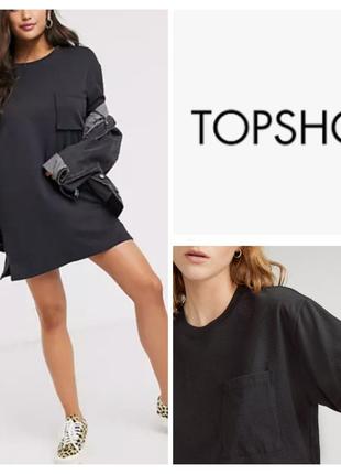 Футболка long, oversize, topshop1 фото