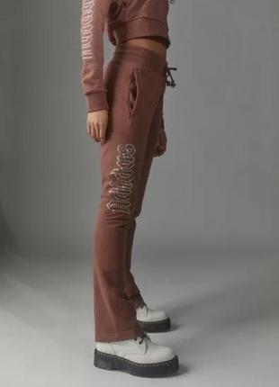Adidas спортивные штаны женские с пайетками оригинальные брюки адидас1 фото