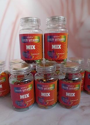 Вітамінні  капсули для волосся sevich hair vitamin mix1 фото