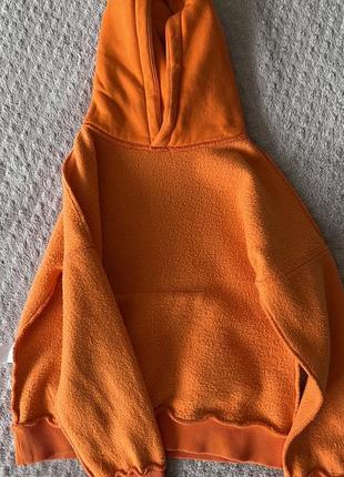 Пайта худи батник кофта спортивная унисекс флис оранжевая капюшон bona 6-9 лет8 фото