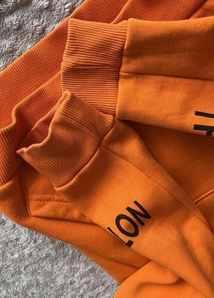 Пайта худи батник кофта спортивная унисекс флис оранжевая капюшон bona 6-9 лет6 фото