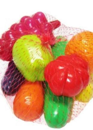 Овочі та фрукти набір іграшковий