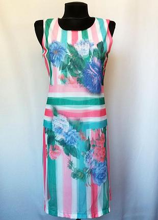 Суперцена. стильное платье, стерео принт. турция. новое, р. 42-46