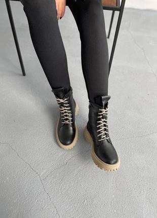 Ботинки черные женские2 фото
