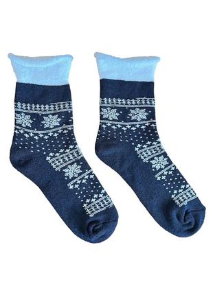 Тепленькие женские носки с отворотом3 фото