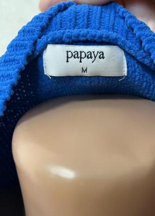 Теплый плюшевый свитер papaya кофта джемпер реглан из плюшевой пряжи3 фото