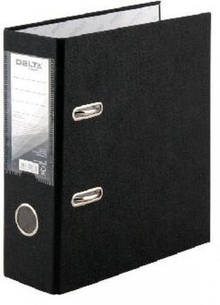 Папка реєстратор а5 delta 1718-01с односторонній 7 5см. чорна рр (1)