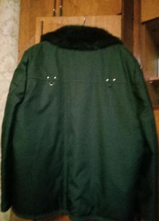 Зимняя куртка на искусственном меху, удлиненная.3 фото
