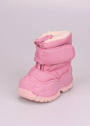 Зимние термочобитки-сапоги quechua bibou baby pink р.22-23