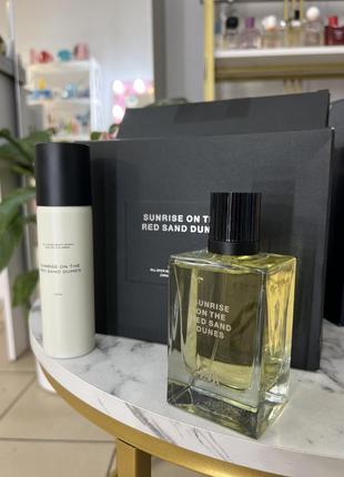 Мужской парфюм zara sunrise on the red sand dunes eau de parfum 100 ms + all-over body spray