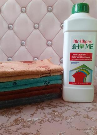 Рідкий порошок для прання кольорової одягу farmasi mr. wipes liquid laundry1 фото