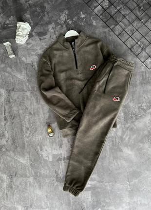 Шикарный теплый костюм из полара, высокое качество