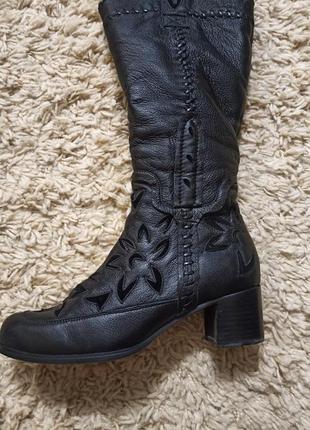 Сапоги натуральная кожа на меху