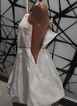 Красивое платье куколка с цветочным принтом молочного цвета от baker 13-14 лет7 фото
