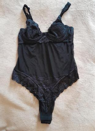 Боди xs-s с кружевом