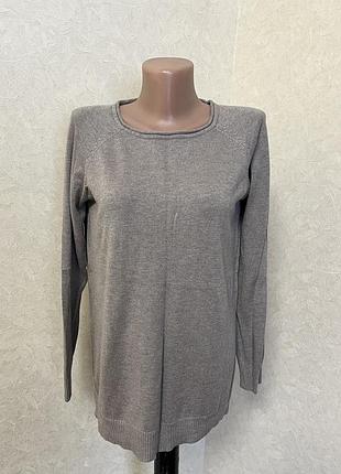 Базовый свитер boysen’s темный беж капучино классический крой