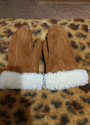 Рукавицы натуральная овчина