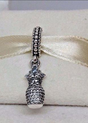 Серебряный шарм-подвеска оригинал  пандора  №792062cz