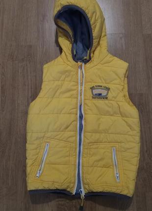 Жилет демісезоний жовтого кольору waikiki для хлопчика