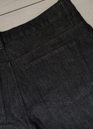 Якісні великі чорні джинсові шорти оригінал w 389 фото