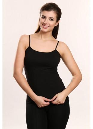 Віскозна чорна жіноча майка violana-віолана nadia