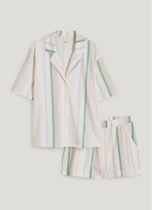 Женская пижама (домашний костюм), размер l, цвет молочный