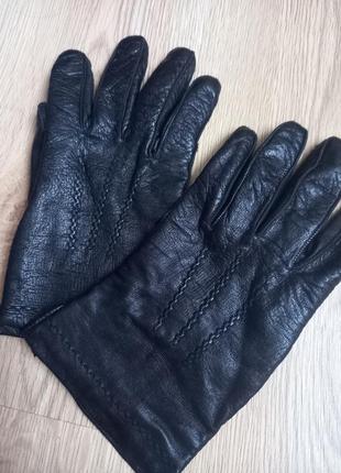 Кожаные, мужские перчатки, размер l, xl.