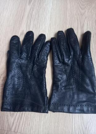Кожаные, мужские перчатки, размер l, xl.