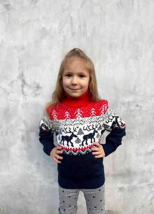 Новогодний свитер детский