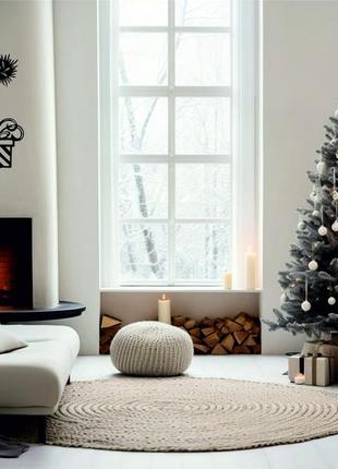 Декоративне настінне панно «сніговик», декор на стену3 фото