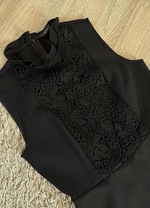 Стильное платье zara с кружевом в винтажном стиле3 фото