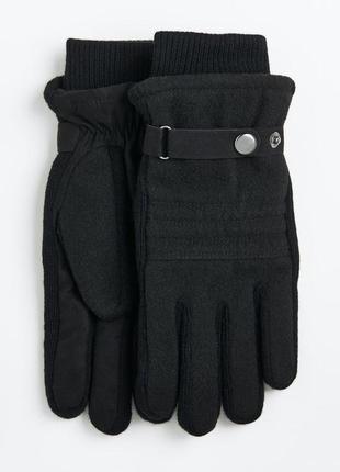 Мужские варежки h&amp;m с шерстью / мужские перчатки с шерстью