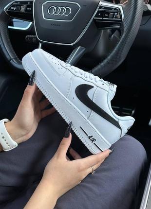 Кросівки nike air force 1 winter all white black🔥🦅