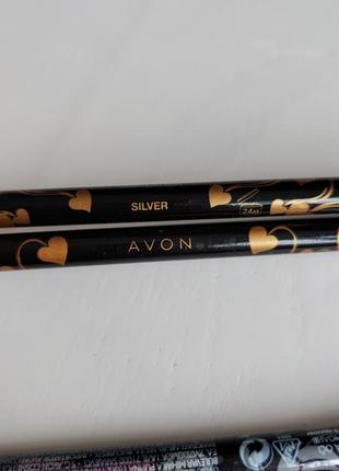 Карандаш для глаз эйвон колор тренд серебристый avon color trend silver