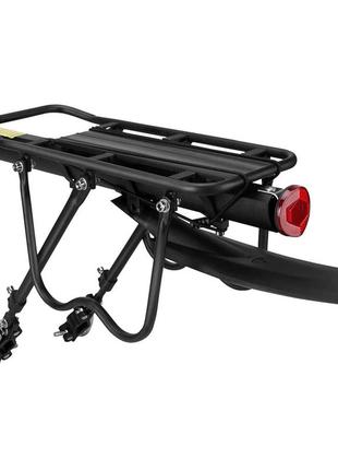 Багажник с крылом на велосипед rockbros hj1008 черный (rb-hj1008-4020)
