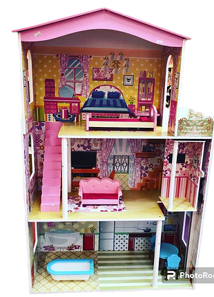 Дитячий іграшковий будинок для ляльок