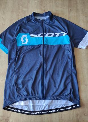 Фирменная мужская вело футболка  scott , сша, xxl.