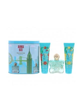 Набор anna sui secret wish туалетная вода 50 ml + лосьон для тела 90 ml+ гель для душа 90 ml + music box