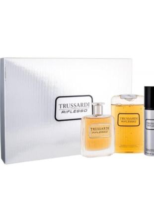 Подарунковий набір trussardi riflesso туалетна вода 100 ml, гель для душу 200 ml, дезодорант 100 ml