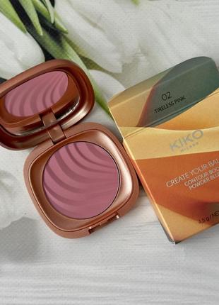 Румʼяна kiko milano create your balance contour boost powder blush, румʼяна кіко