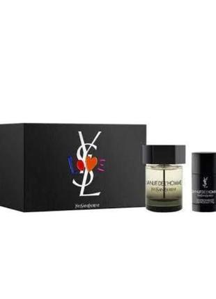 Подарочный набор yves saint laurent la nuit de l'homme туалетная вода 100 ml, дезодорант 75 ml1 фото