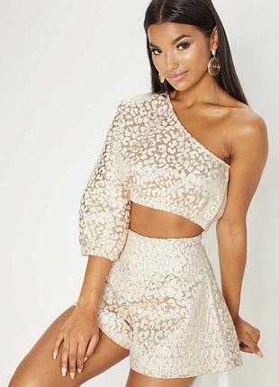 Красивий золотий новорічний костюм prettylittlething