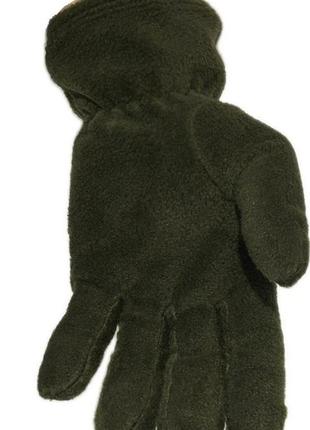 Військові рукавички флісові хакі2 фото