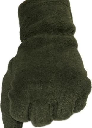 Військові рукавички флісові хакі3 фото