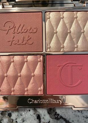 Лімітована палетка charlotte tilbury pillow talk beautifying face palette - fair to medium