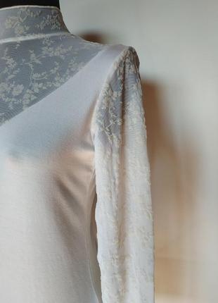 Романтическая вискозная  с сеточкой  женская блуза violana- виолана bella3 фото