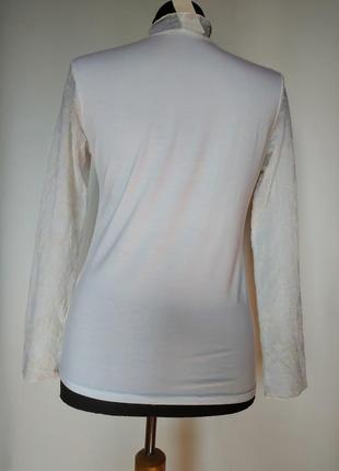 Романтическая вискозная  с сеточкой  женская блуза violana- виолана bella4 фото