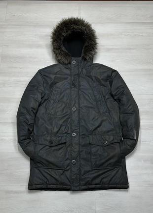 Superdry фирменная зимняя мужская теплая куртка с капюшоном4 фото