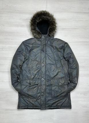 Superdry фирменная зимняя мужская теплая куртка с капюшоном3 фото