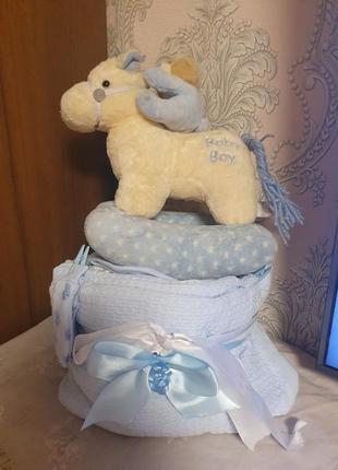 Подгузники.торт из подгузников